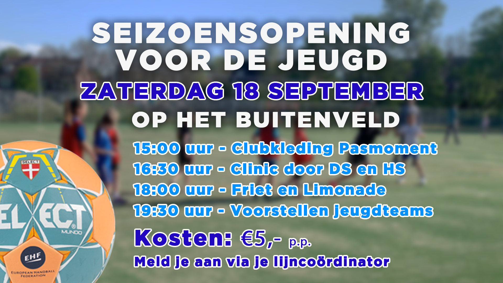 Seizoensopening voor de jeugd!