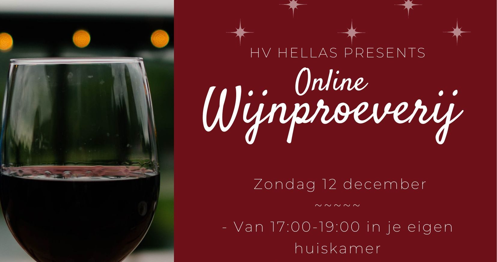 Hellas Wijnproeverij - zondag 12 december