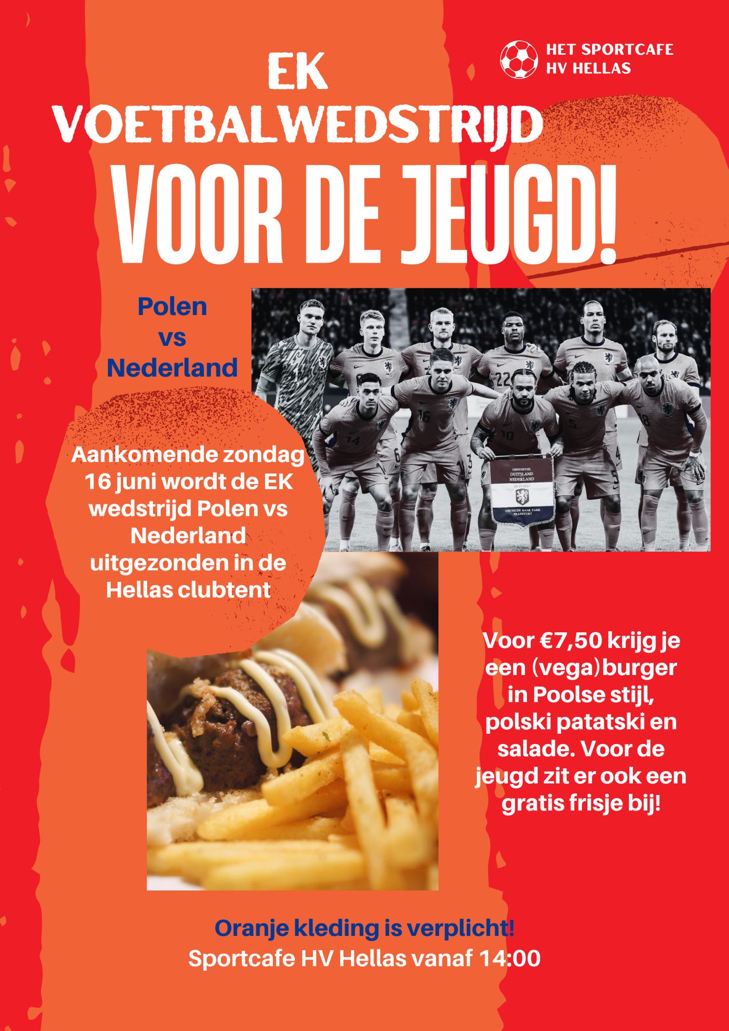 Kom het NL elftal aanmoedigen!